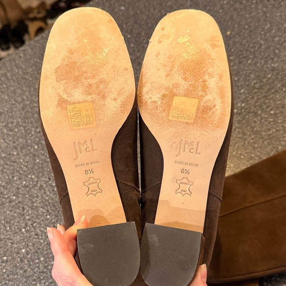 J McLaughlin Chic Brown Suede Women's Heeled Boots - size 8.5 - Picture 6 of 6